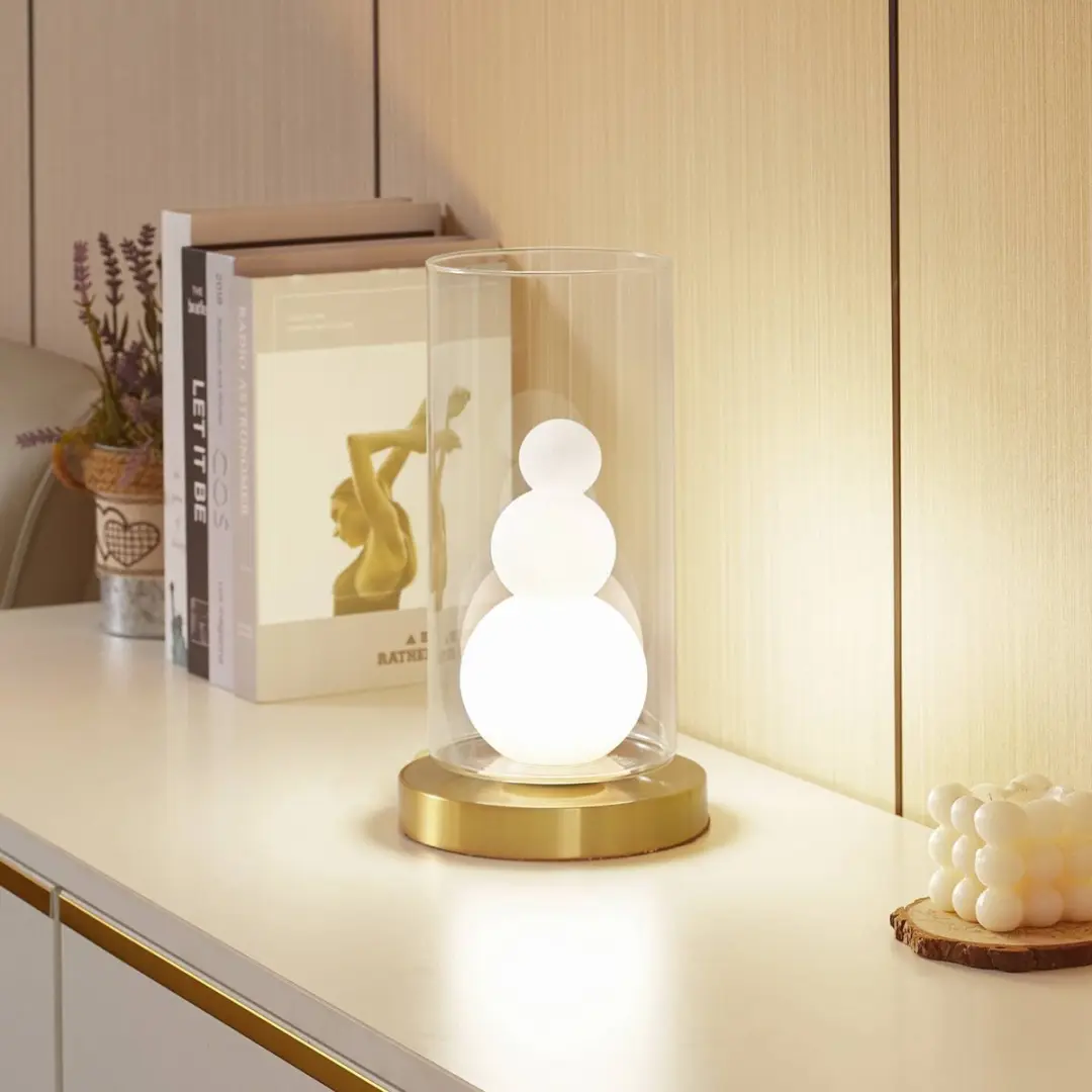Lindby Tafellamp Glas 1 Lichtpunt 8W - H28,5cm