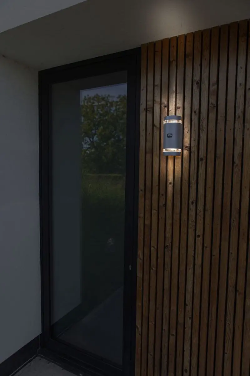 Lutec Focus Wandlamp Buiten LED 10W - Donkergrijs