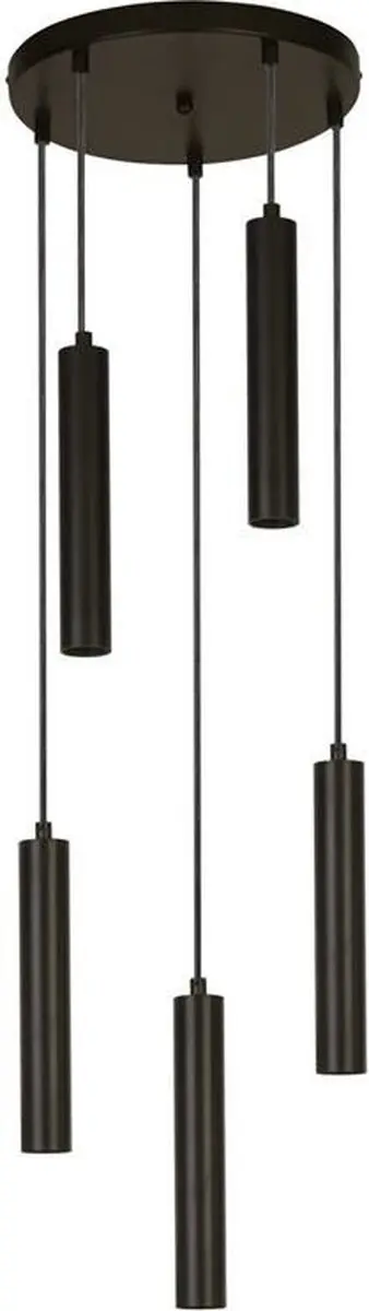 Searchlight Dulwich Hanglamp - 1 Lichtpunt - Zwart