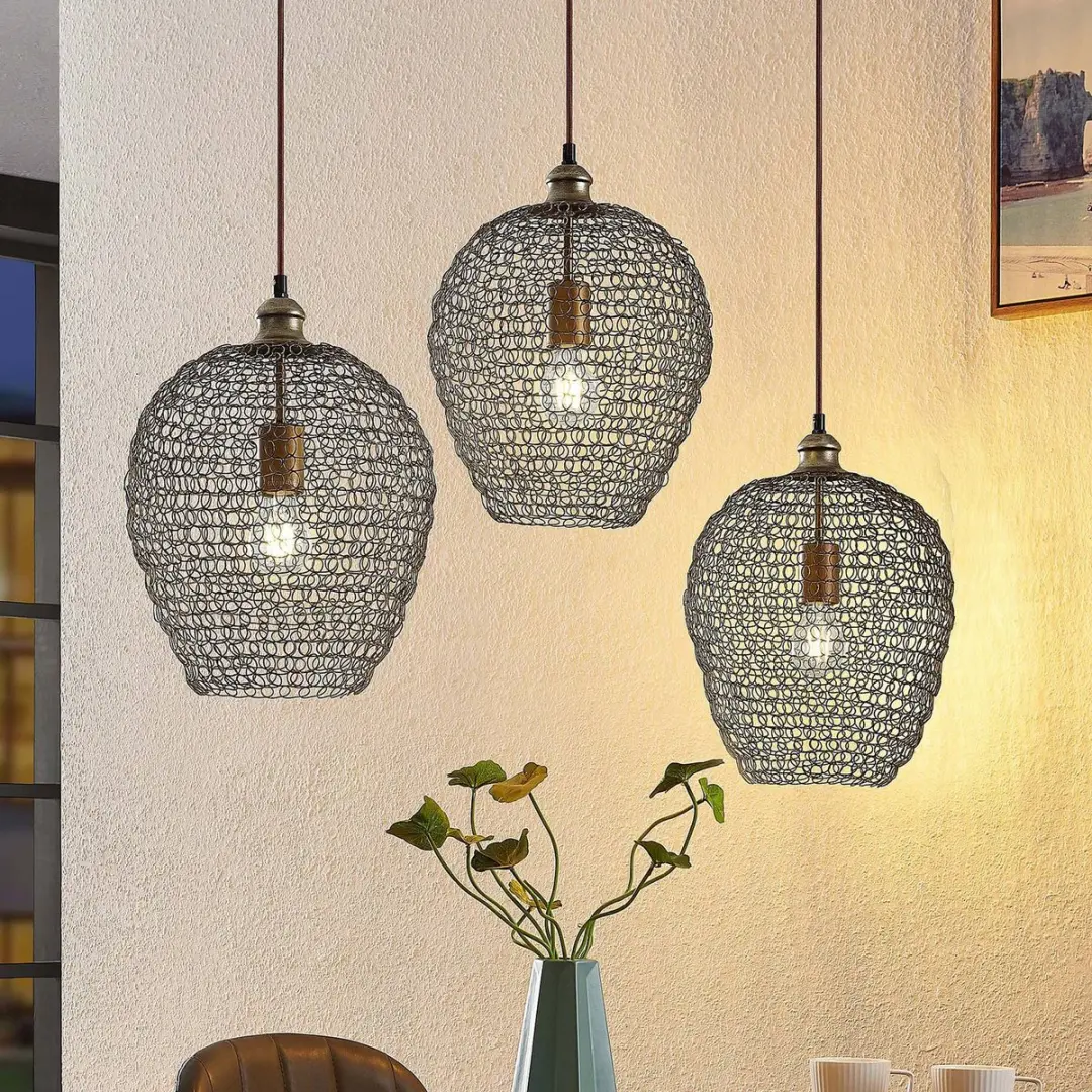 Lindby Hanglamp 3-Lichts Messing