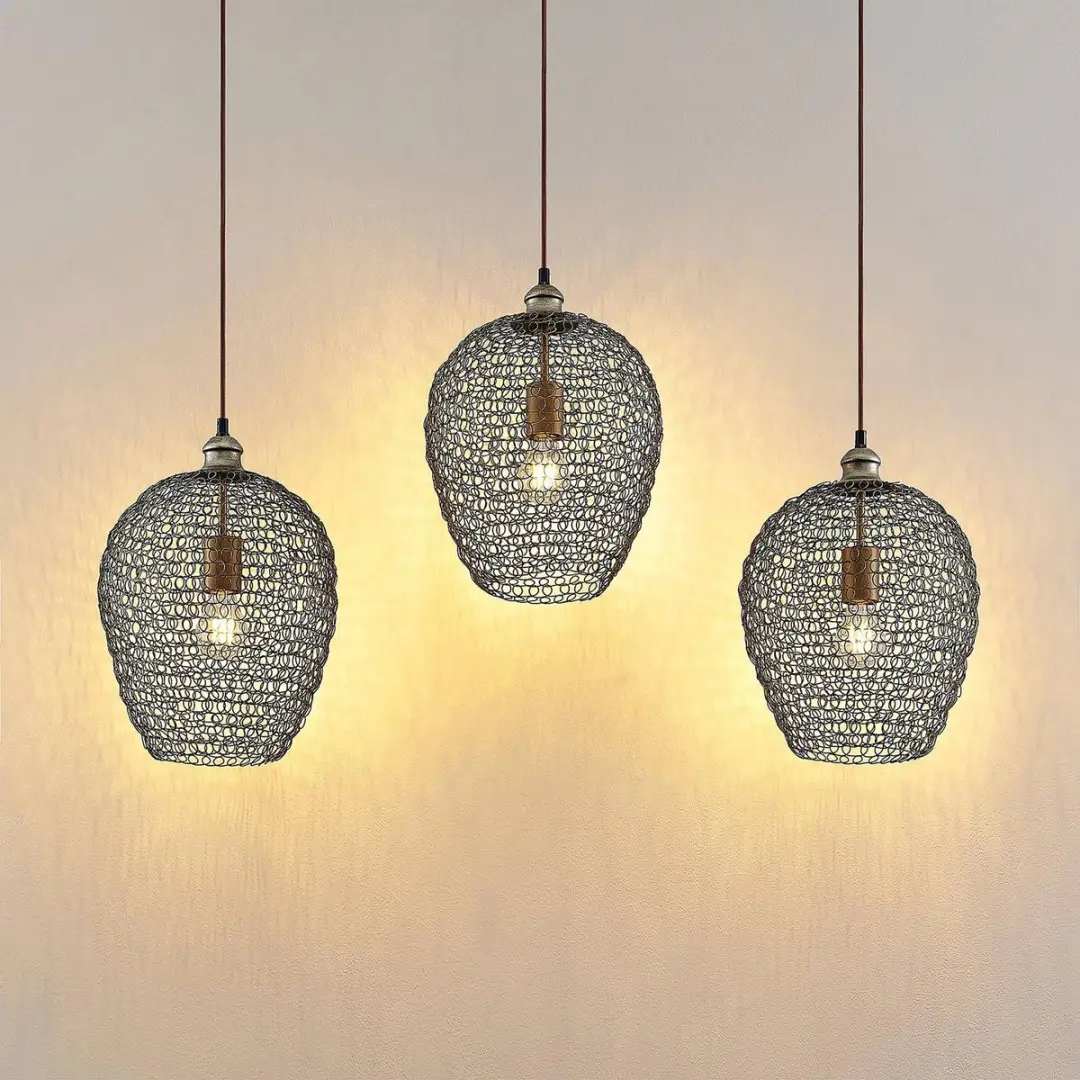 Lindby Hanglamp 3-Lichts Messing - 3x40W