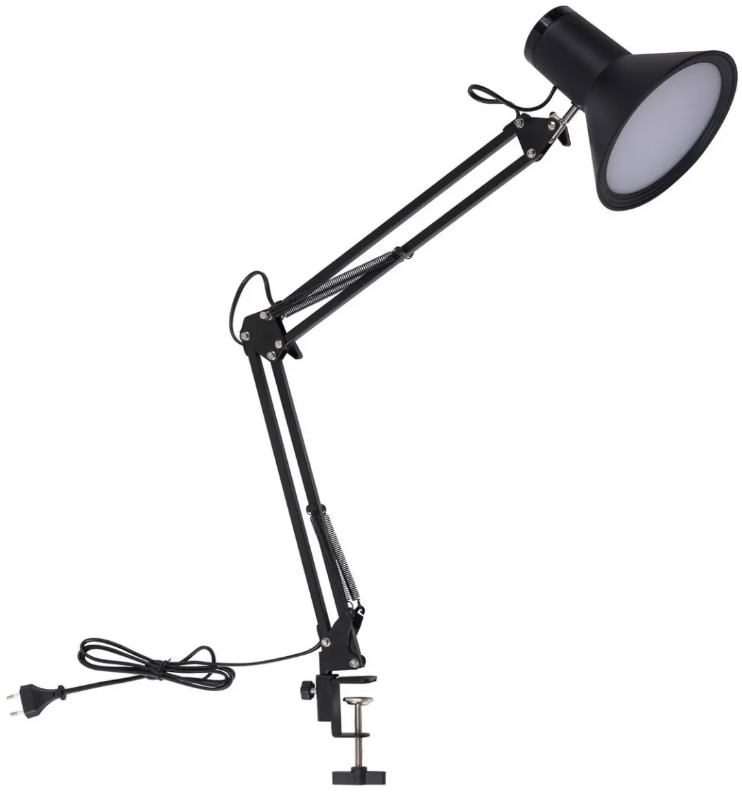 Lindby Klemlamp Metaal 70cm - 1 Lichtpunt - Zwart
