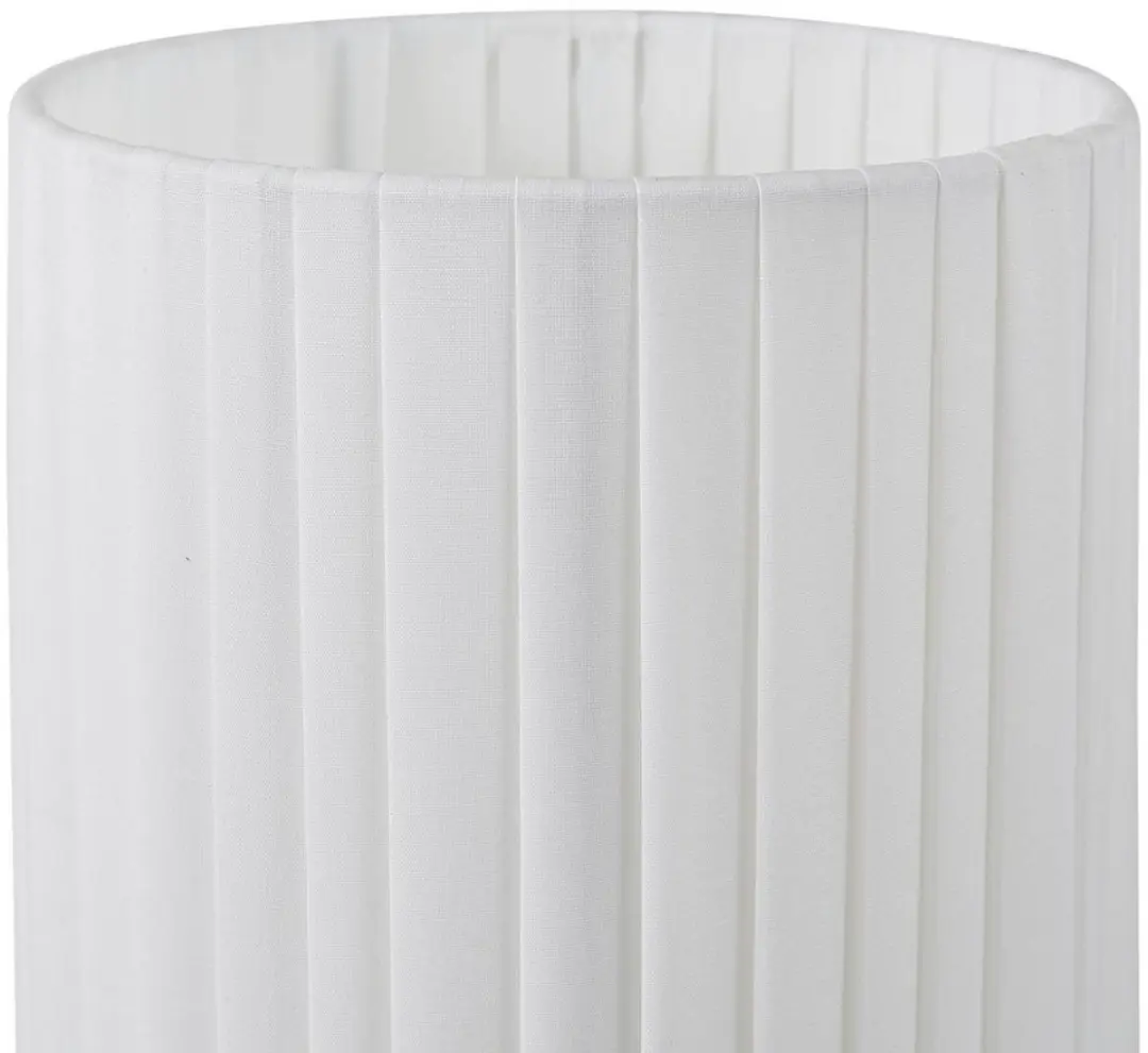 Lindby Vloerlamp 2-lichts Textiel - 117cm - E27 - Wit/Zwart