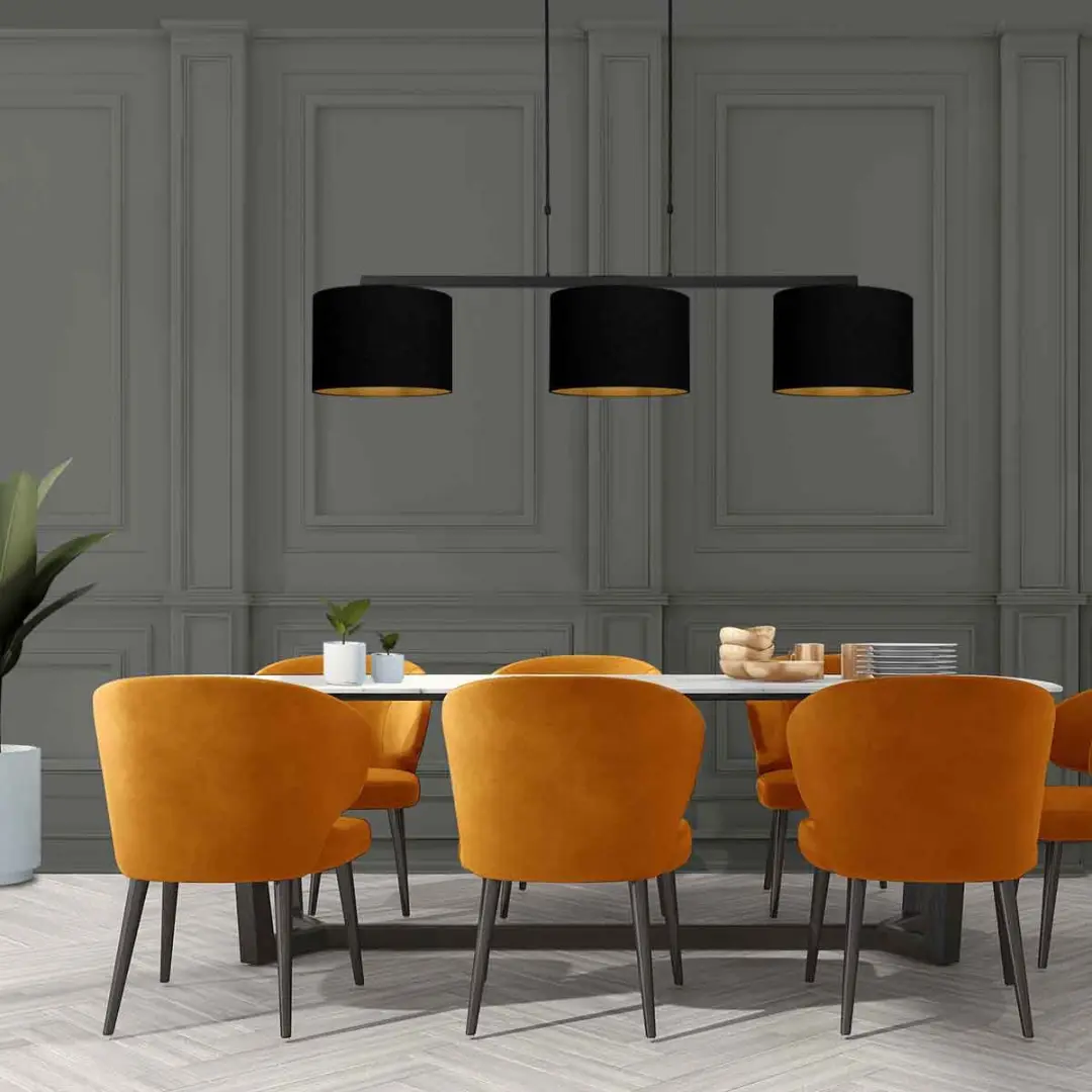 Steinhauer 3-lichts Hanglamp Stang 3981ZW - Zwart