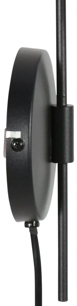 Steinhauer Bollique 4609ZW Wandlamp - Zwart - Smoke Glas