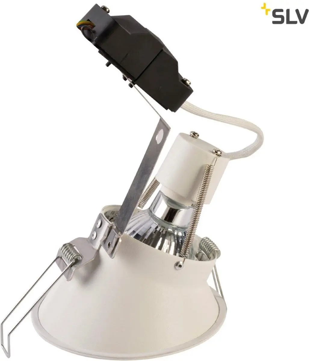 SLV Inbouwspot Horn Slant 113151 - 50W Wit