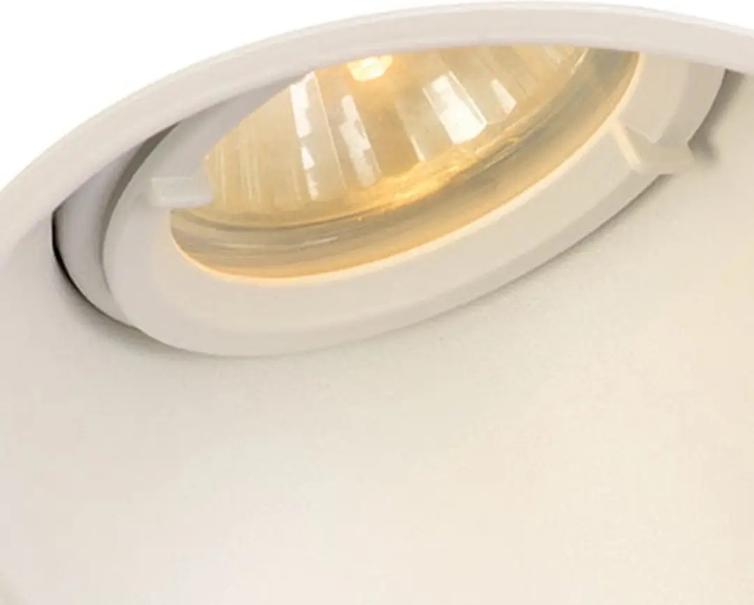 SLV Inbouwspot Horn Slant 113151 - 50W Wit