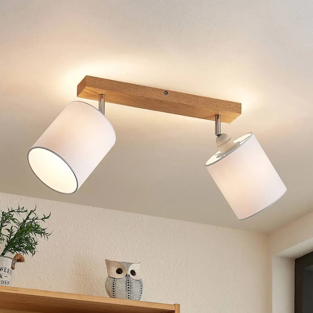 Lindby Buitenspot Eikenhout 2 Lichtpunten
