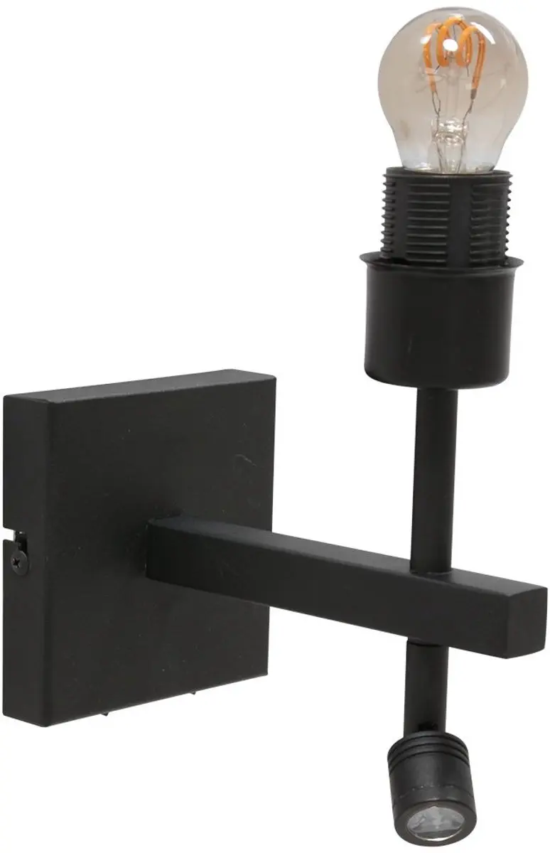 Steinhauer Wandlamp Stang 8203ZW - 2 Lichtpunten - E27 - 40W - Grijs