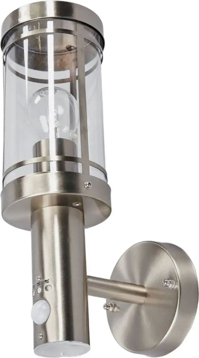 Lindby Wandlamp Buiten Roestvrij Staal 1 Licht E27
