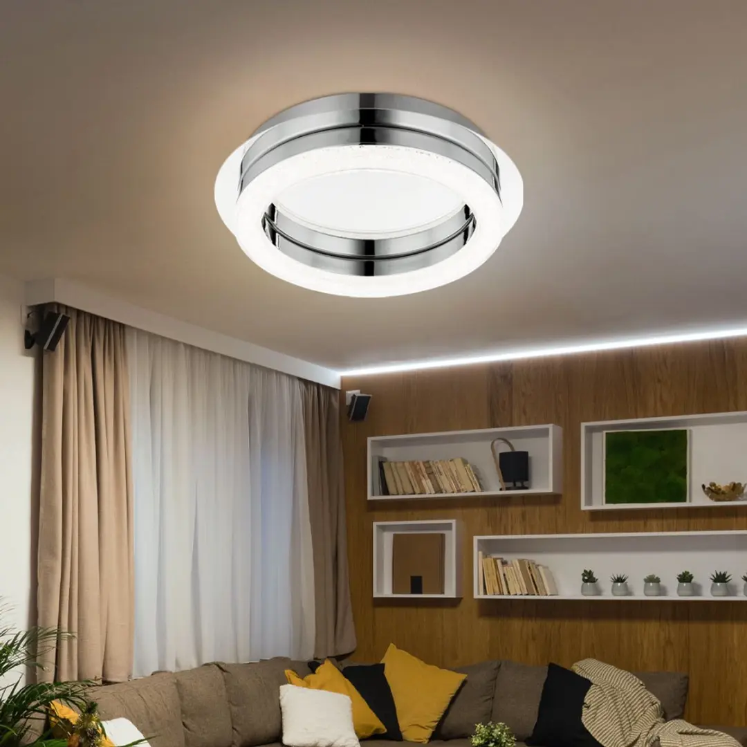 Globo Plafondlamp Kristal 12W 1000lm - Zilver - afbeelding 6 van 6