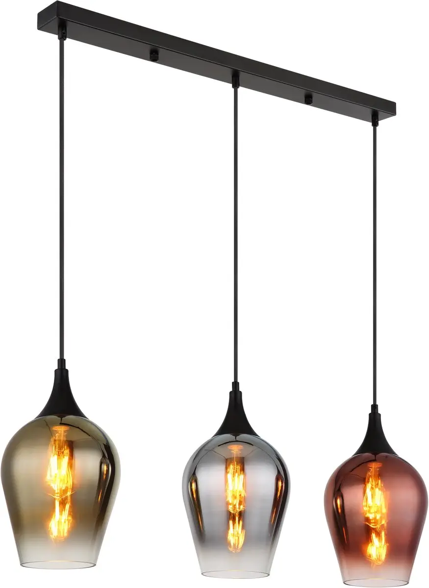 Globo Lavus Hanglamp 3-lichts Metaal 70cm