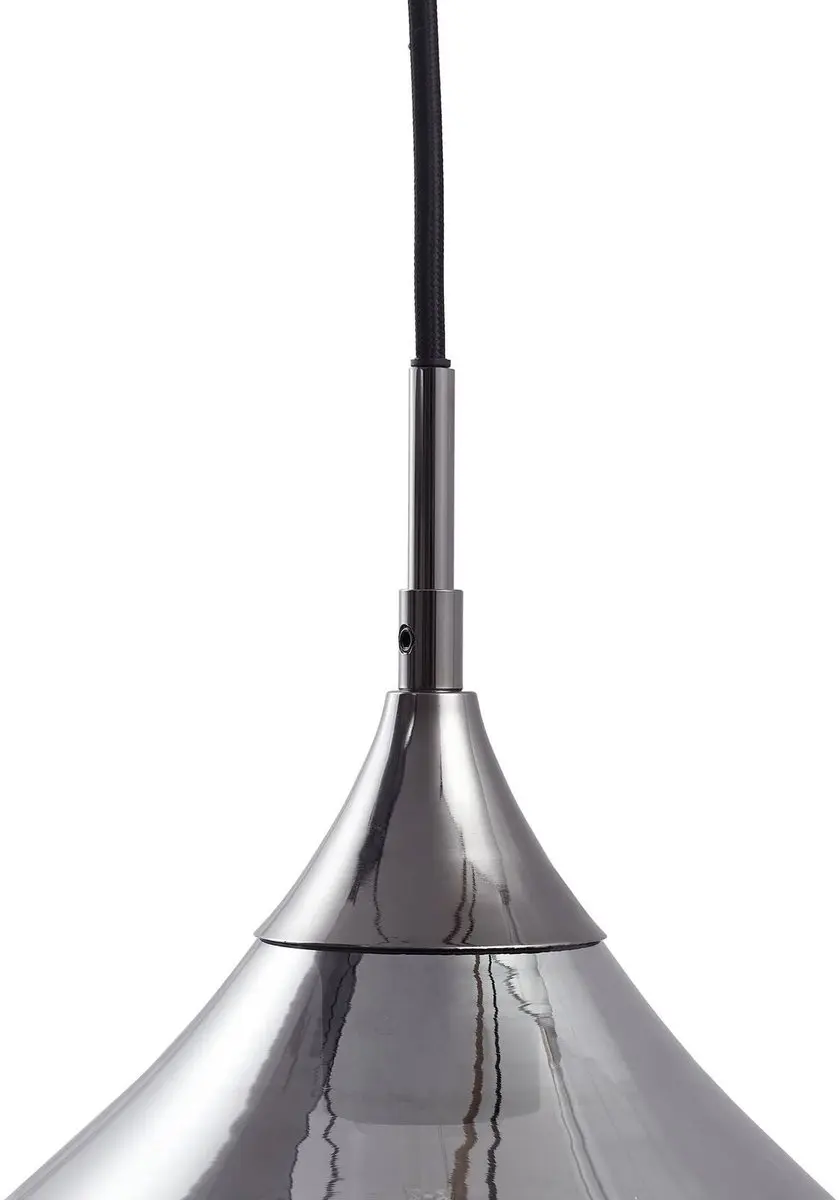 Lucande Hanglamp 5-lichts - 20cm - Rookgrijs/Zwart