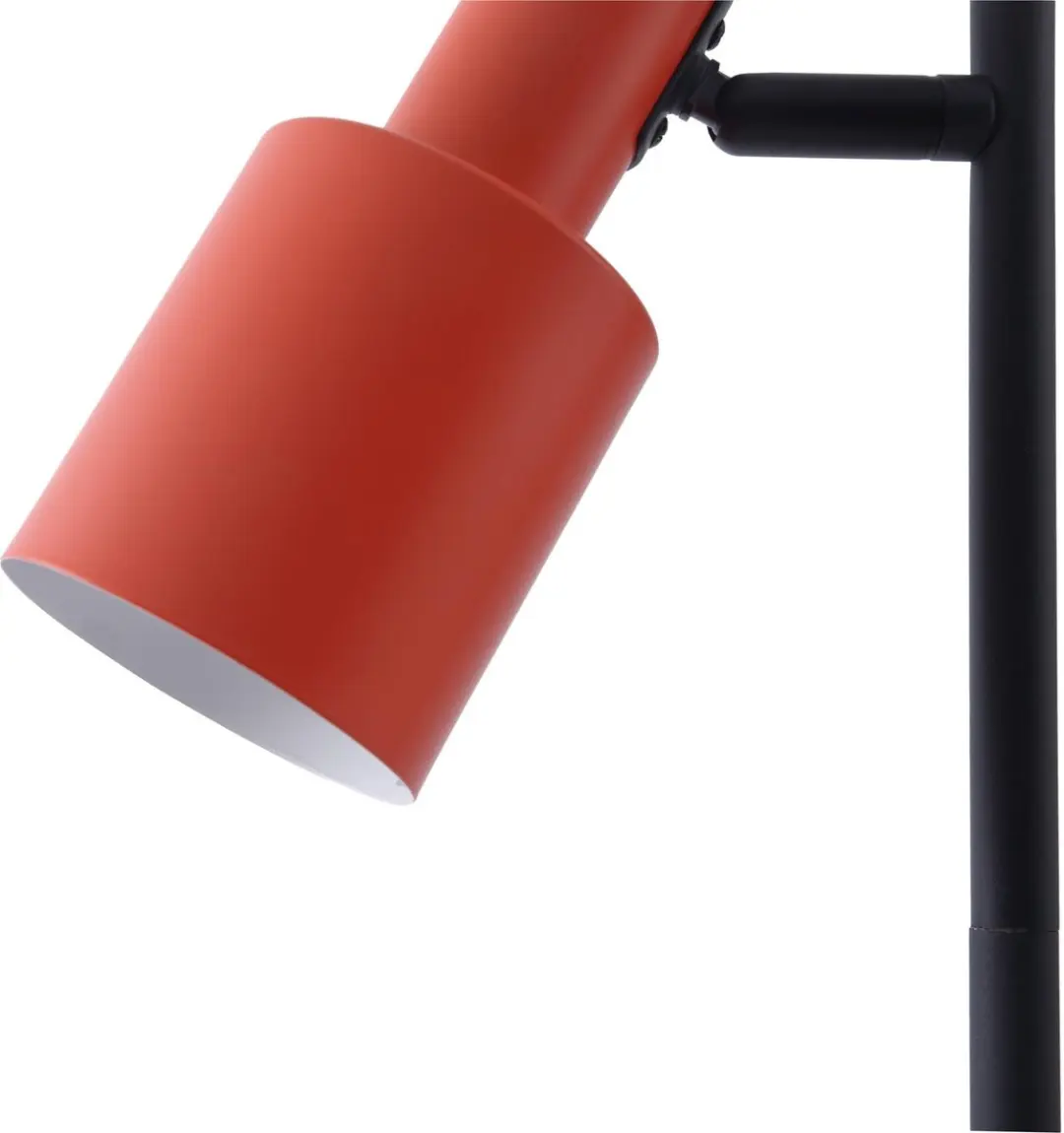 Lindby Vloerlamp 2-lichts IJzer - 155cm - E27 - Oranje/Zwart