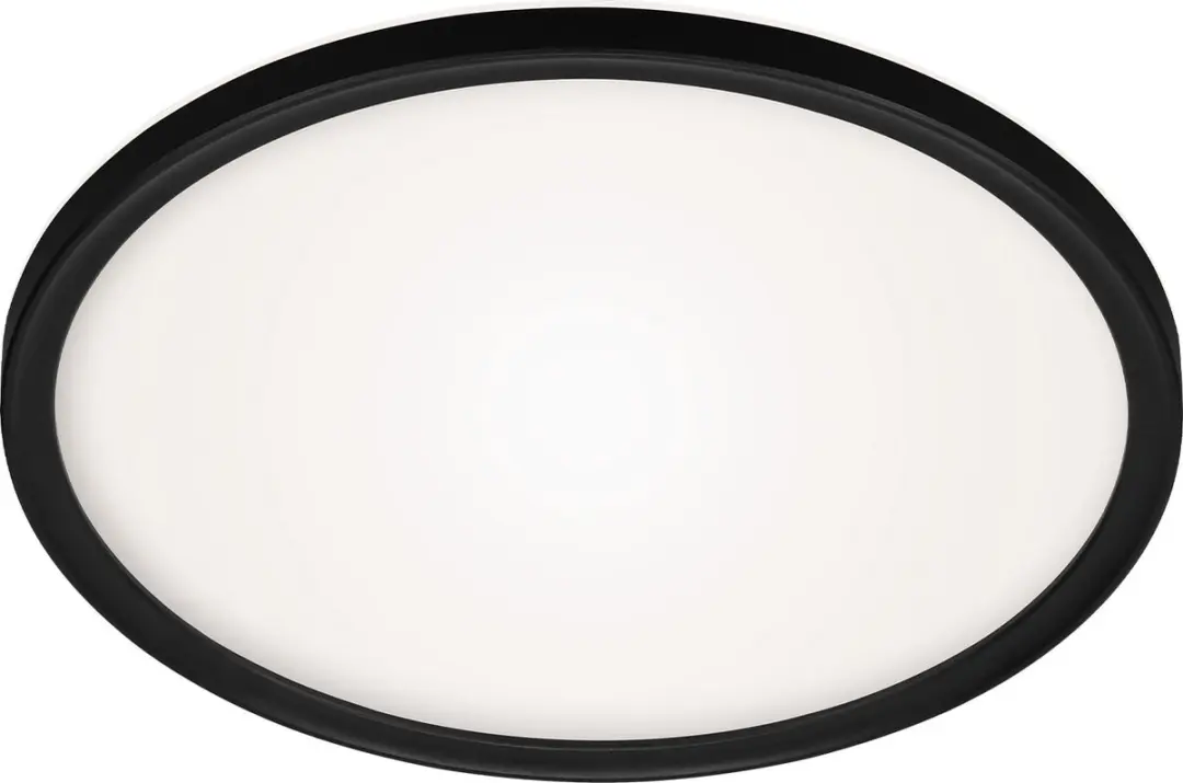 Briloner LED Badkamerverlichting Plafondlamp Ø42cm - IP44 - Zwart