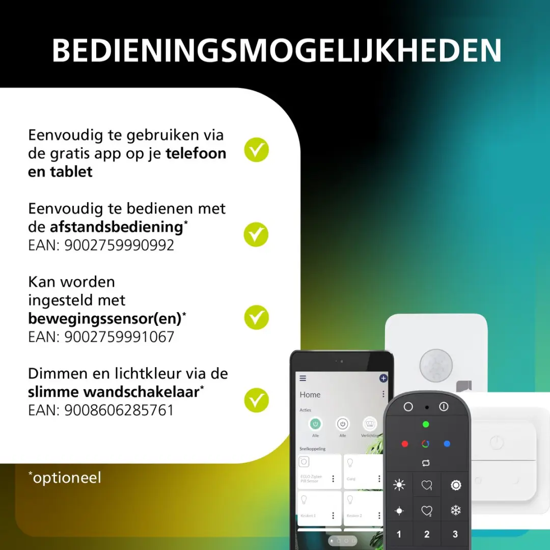 EGLO connect.z Smart Starterspakket LED Lampen 2x E27 2200K - Dimbaar Zigbee - Amber