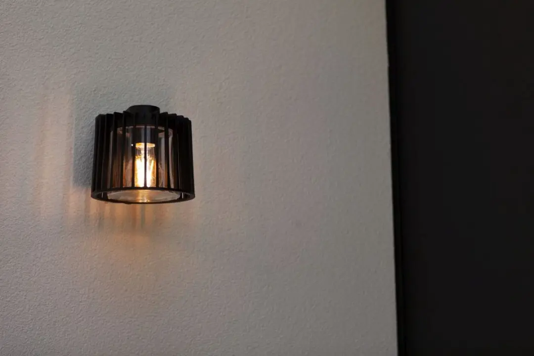 Lutec Shyne Wandlamp E27 - Zwart