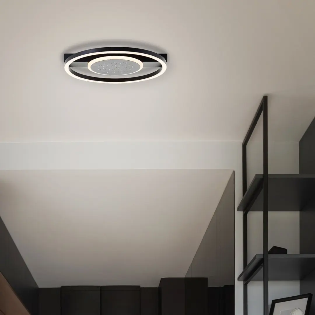 Brilliant Reno Plafondlamp 26W 3000K - Zwart