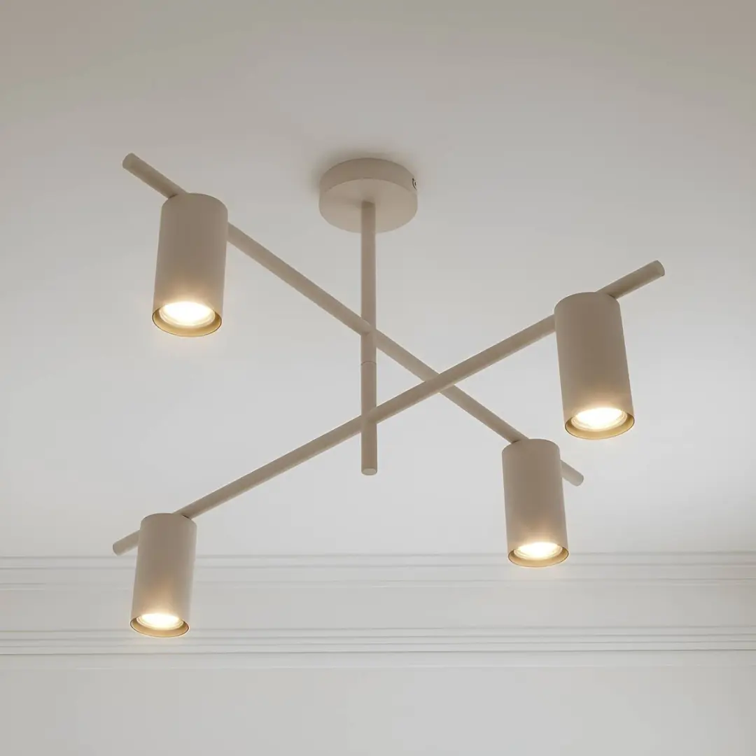 Lindby Plafondlamp 4x GU10 10W - Beige