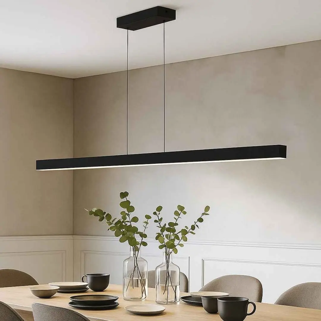 Freelight Tindra Hanglamp 140cm - 3 LED - Touchdimmer - Zwart
