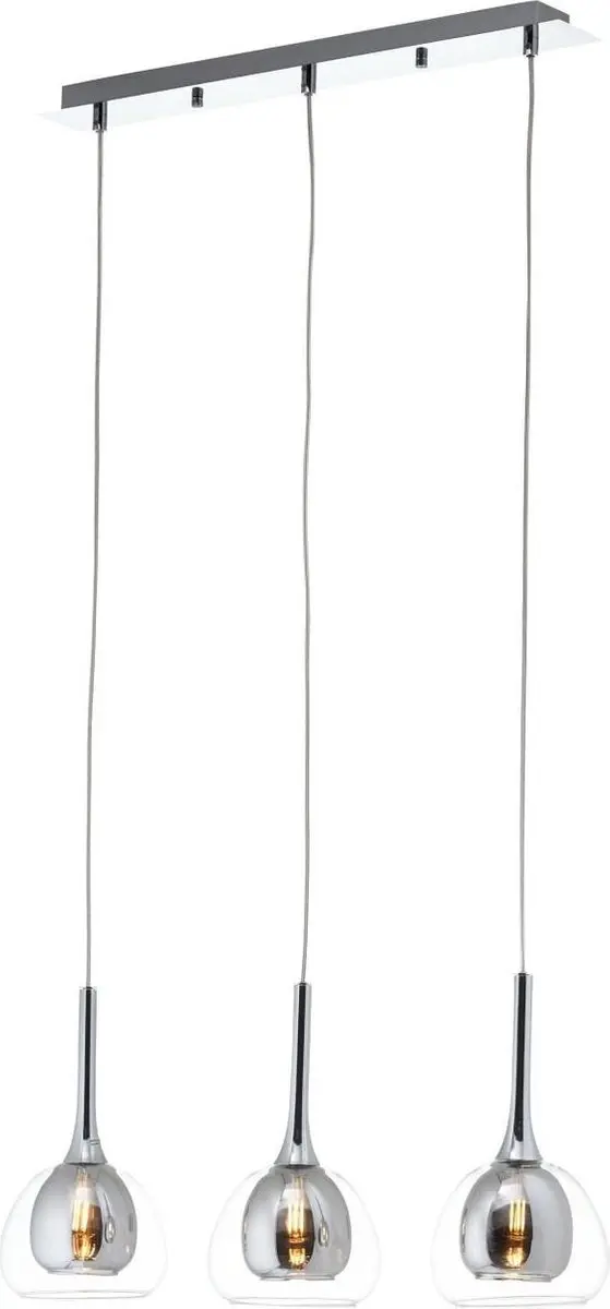 Brilliant HADAN Hanglamp - 3x40W - Chroom