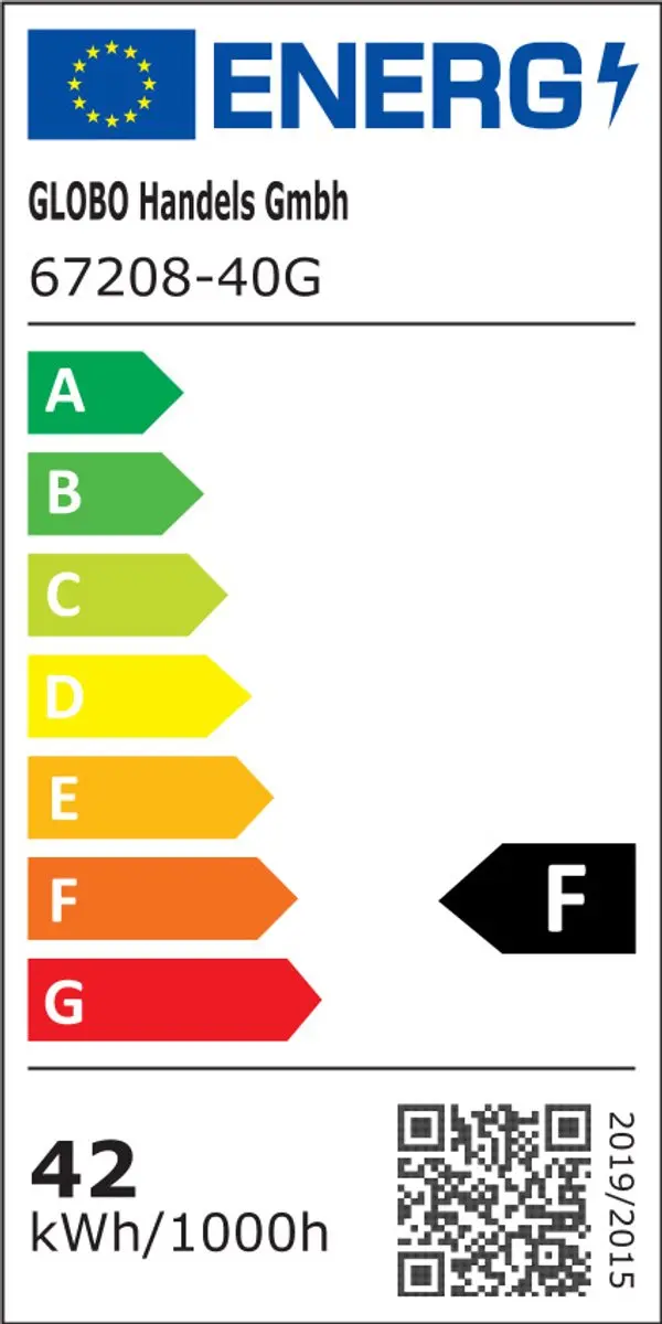 Globo Dakari Plafonnière LED 67208-40G - Zwart