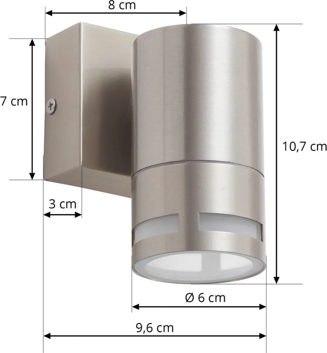 Lindby Wandlamp Buiten 1 Licht GU10 - Ø6cm