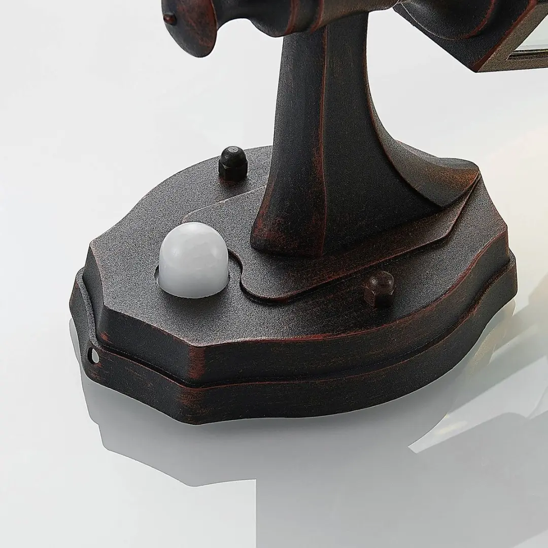 Lindby Wandlamp Buiten 1 Licht E27 - Zwart-Roest