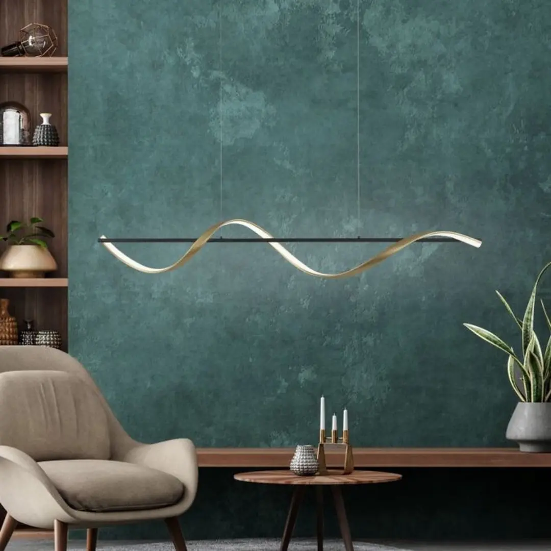 Paul Neuhaus Q-Swing Smart Hanglamp 24W - Antraciet & Goud