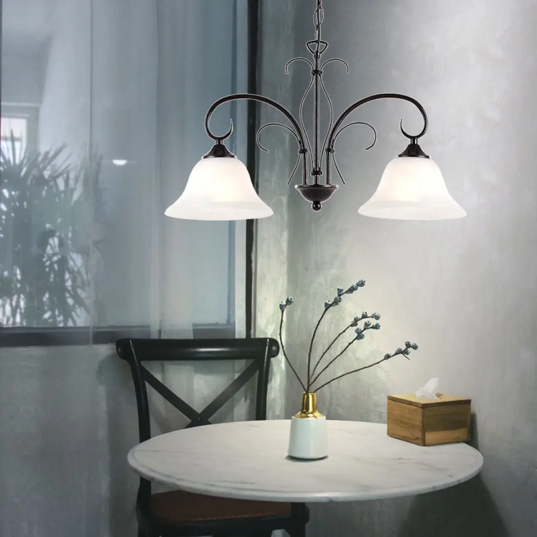 Globo Aries Hanglamp - 2 Lichtpunten - Bruin Metaal