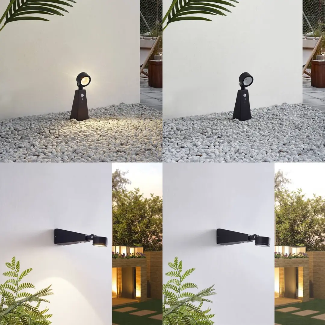 Lindby Solar Buitenverlichting - 1 Lichtpunt - 1W - Zwart