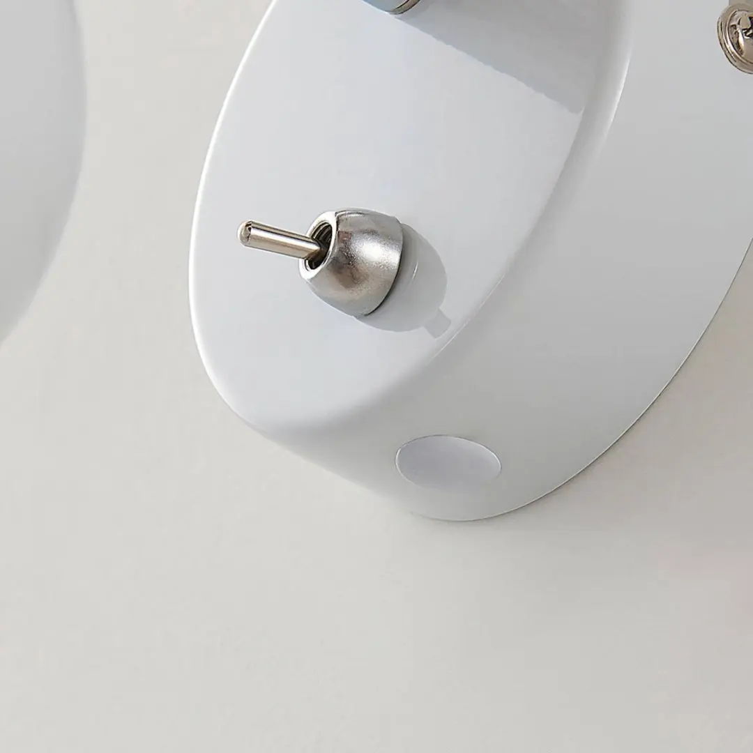 Lindby Buitenspot Metaal E14 40W - Wit/Licht Hout