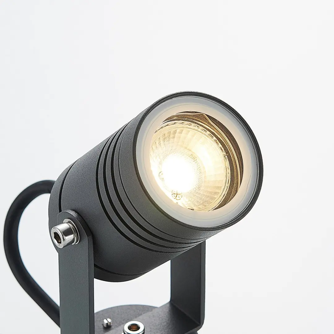 Lucande Buitenlamp 1 Lichtpunt GU10 6W - Donkergrijs