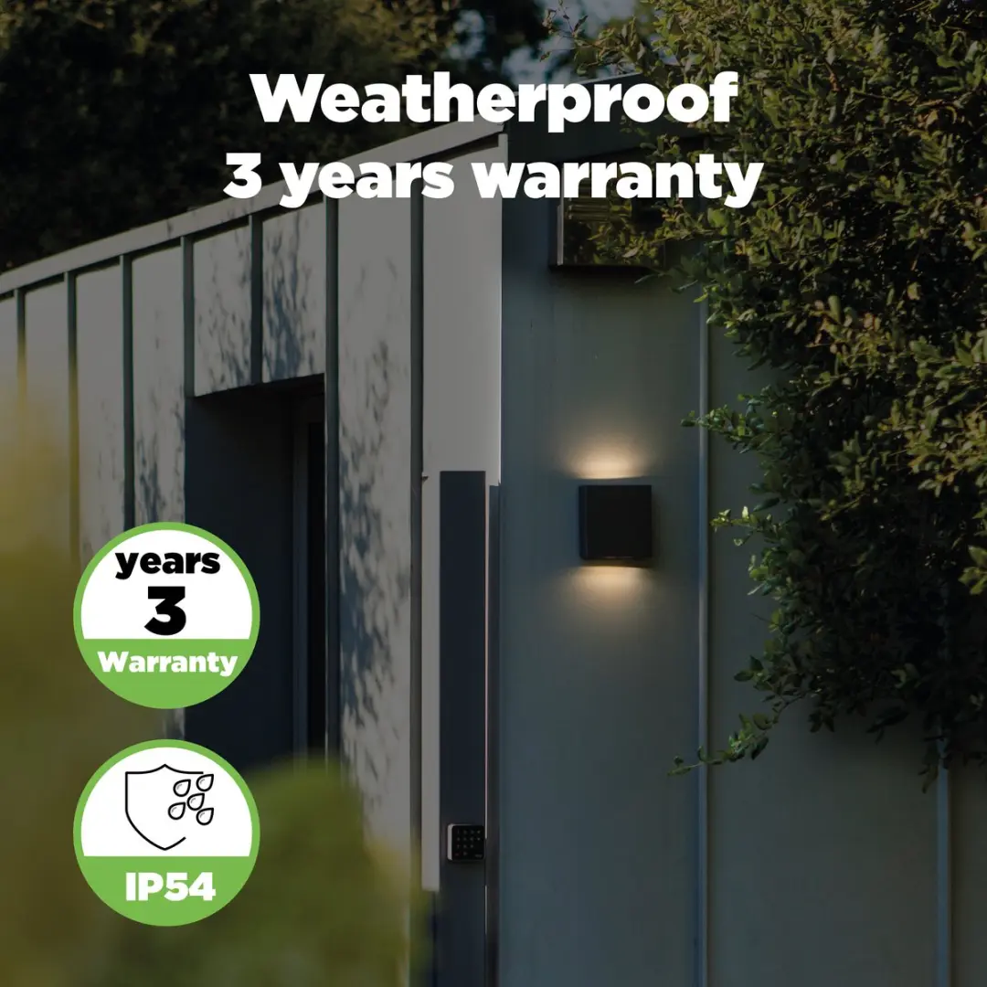 Lutec Pili LED Wandlamp Buiten 800Lm 4000K - Antraciet