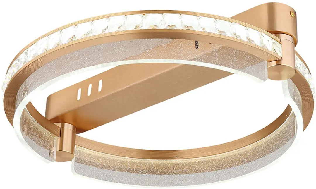 Globo Plafondlamp Kristal LED 36W - Goud - D 40cm