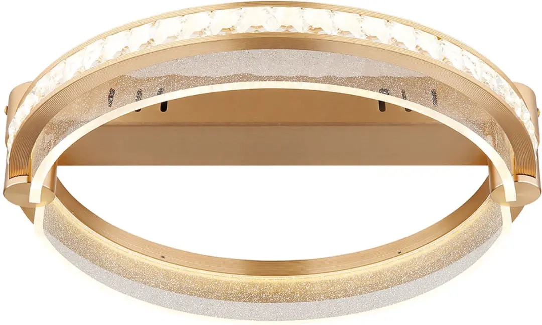 Globo Plafondlamp Kristal LED 36W - Goud - D 40cm