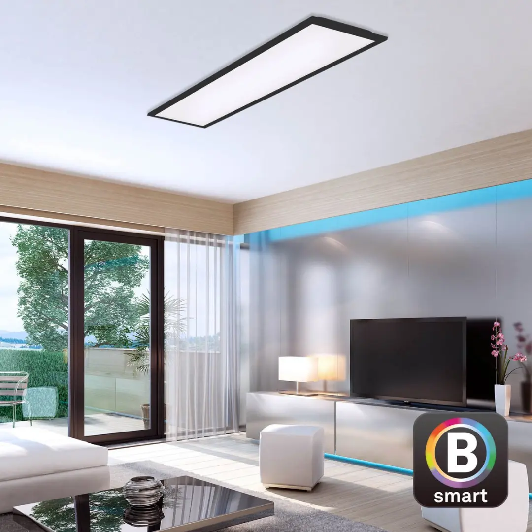 Briloner Piatto S LED Plafonnière 28W - 3000 Lm - Zwart