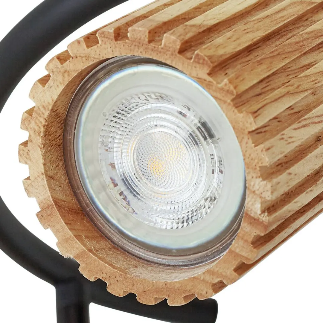 Lindby Buitenspot 3-lichts Houtkleur/Zwart