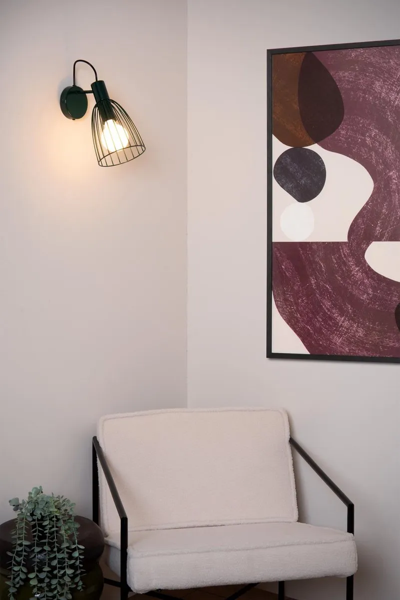 Lucide Macarons Wandlamp E27 - Groen