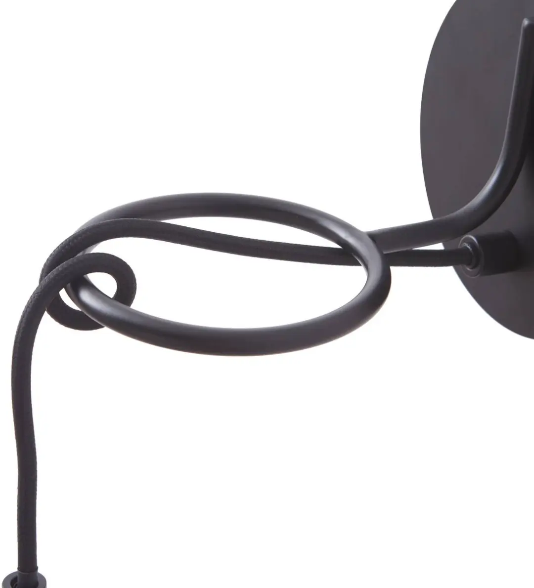 Lindby Wandlamp IJzer E27 - 1 Lichtpunt - 10 cm - Zwart