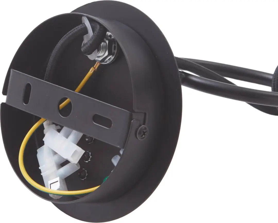 Lindby Wandlamp IJzer E27 - 1 Lichtpunt - 10 cm - Zwart