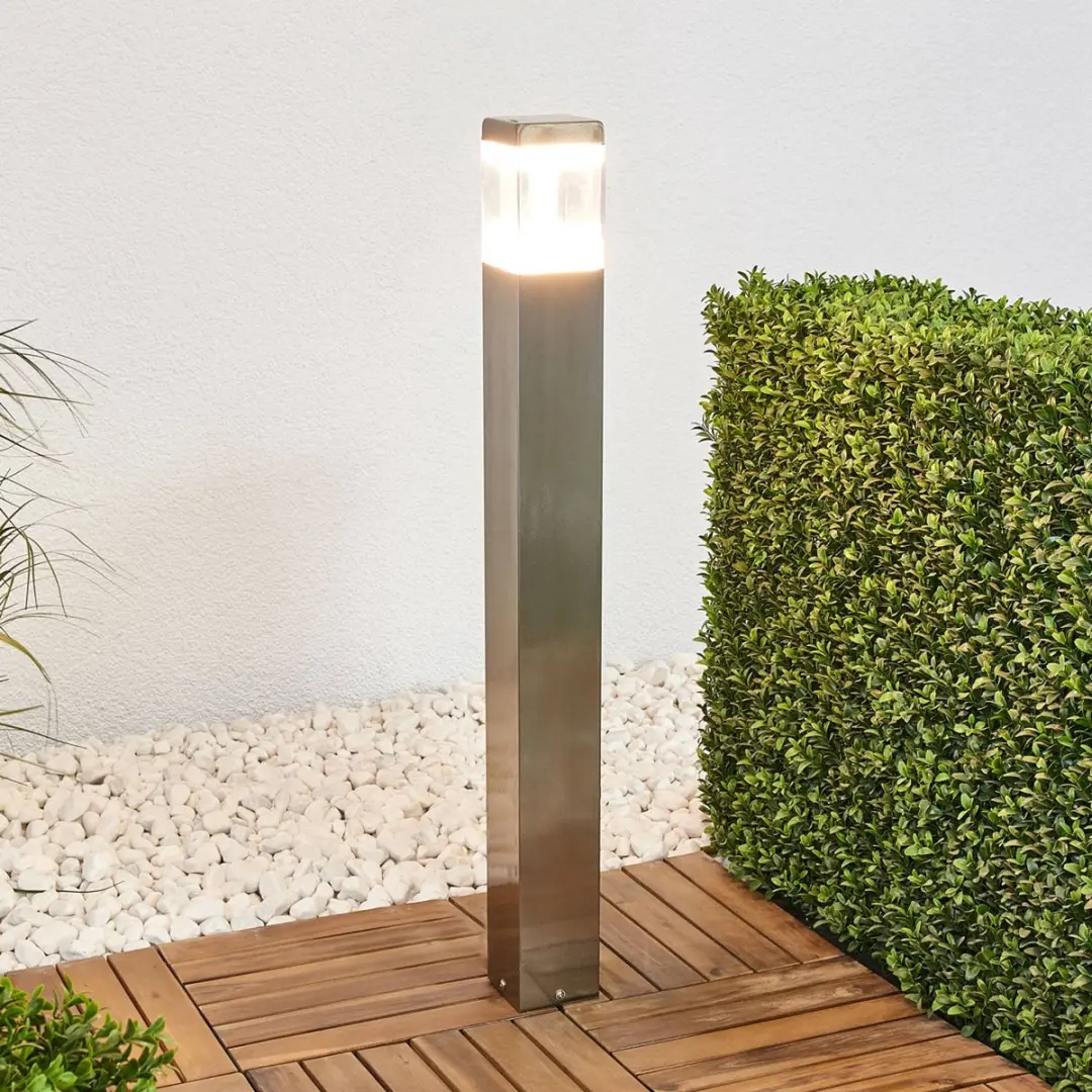 Lindby Padverlichting Roestvrij Staal 10W - 80cm