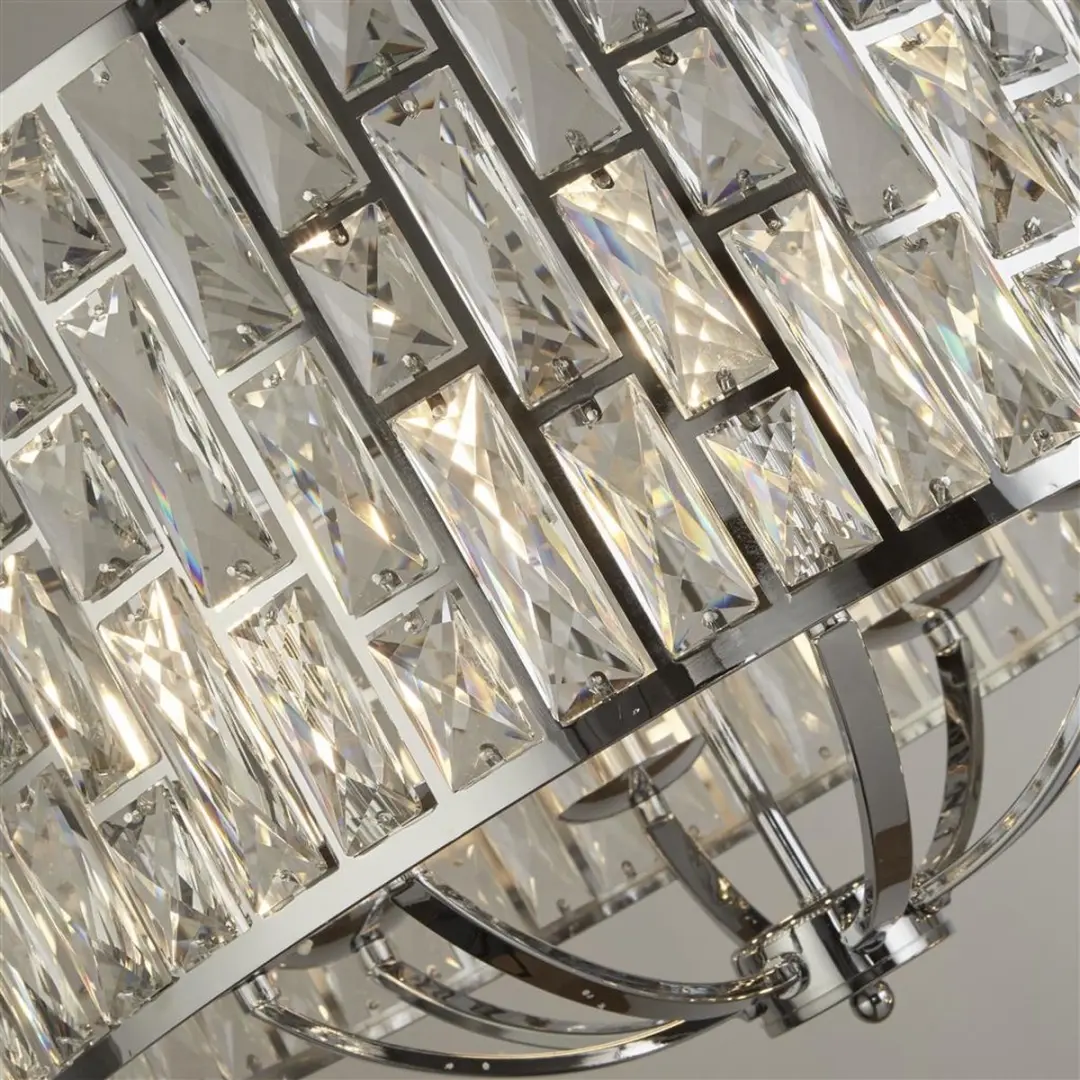 Searchlight Bijou Hanglamp 8 Lichts - Kristal - Chroom