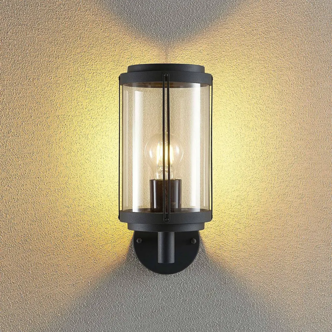 Lindby Wandlamp Buiten 1 Licht E27 - Donkergrijs