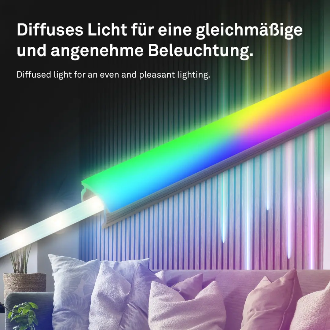 Briloner Pimp your Panel LED Strip Uitbreiding 2,6m - RGB/Wit - 8023252