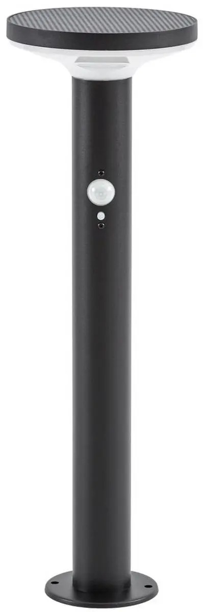 PRIOS Kalen Solar Sokkellamp LED Zwart Sensor 50 cm - afbeelding 6 van 6