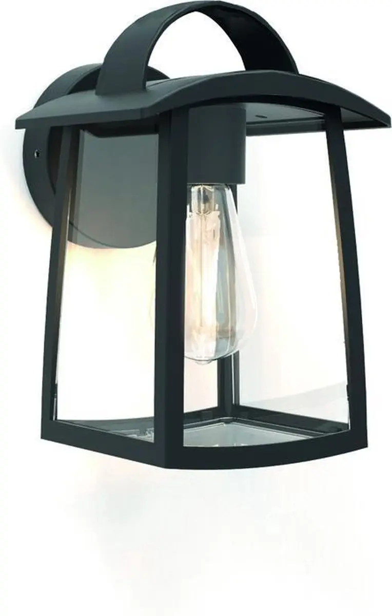 Lutec Kelsey Wandlamp 40W - Matzwart