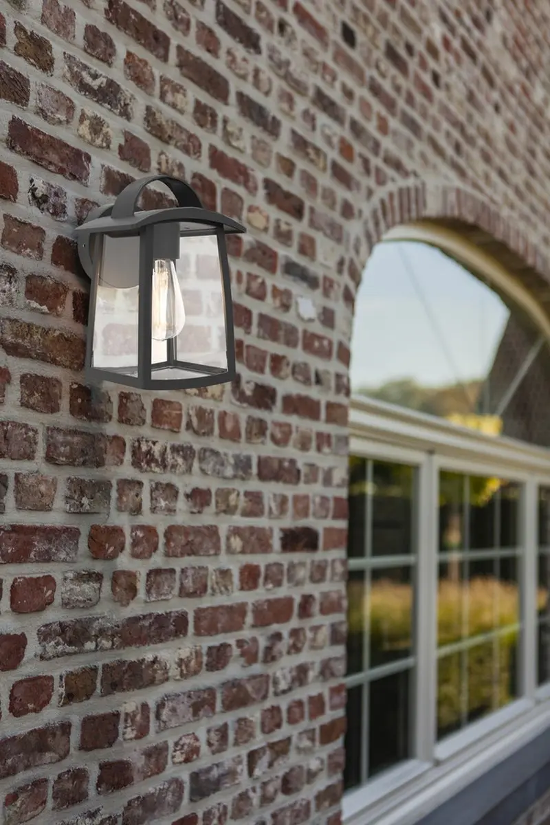 Lutec Kelsey Wandlamp 40W - Matzwart