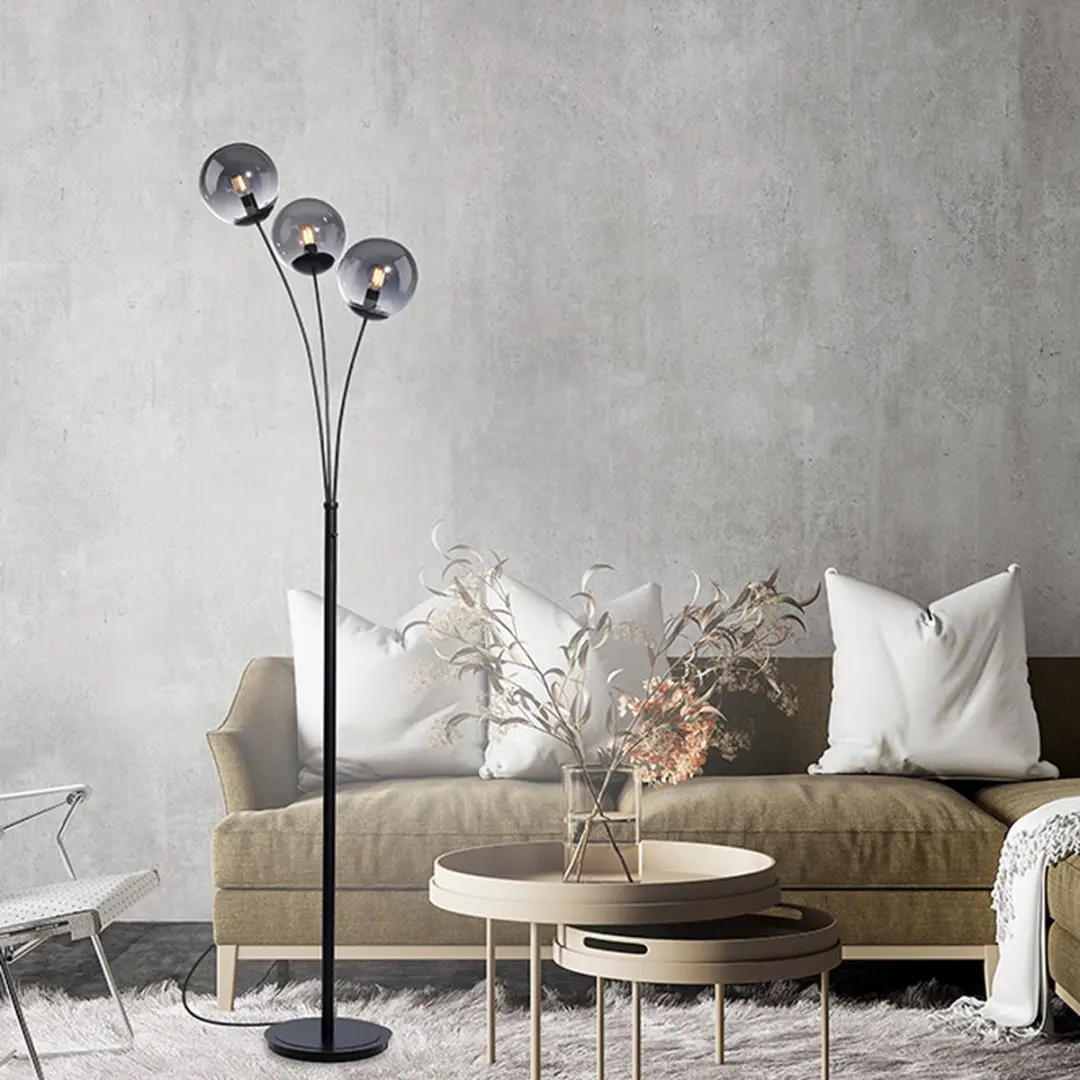 Just Light Big Widow Vloerlamp - 3 Lichtpunten 25W - afbeelding 6 van 6