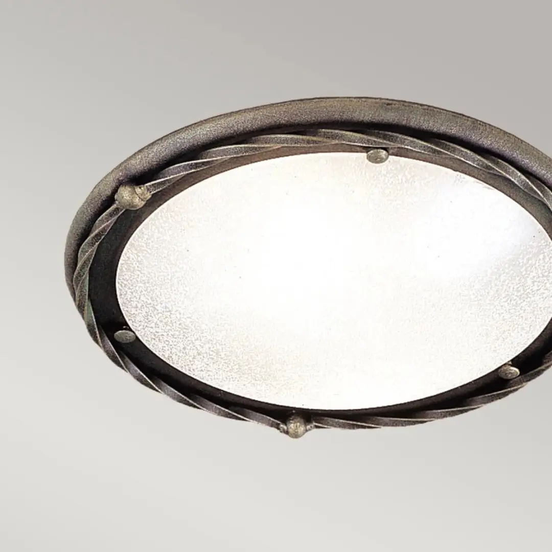 Elstead Lighting Pembroke LED Plafondlamp - 60W - Ø30cm - Dimbaar - Black/Gold